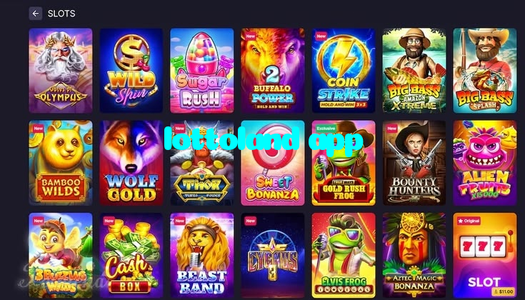 lottoland app casino presented on mobile device in Pakistan with slots and live games